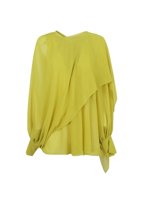 Gianluca Capannolo gathered draped top - Yellow