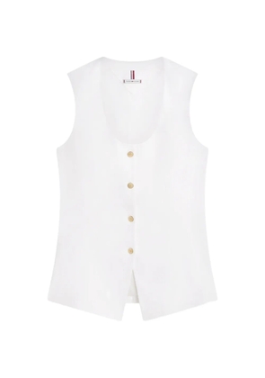 Tommy Hilfiger buttoned waistcoat - White