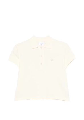 Maison Kitsuné logo-patch polo top - Neutrals