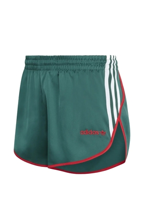 adidas three-stripe shorts - Green