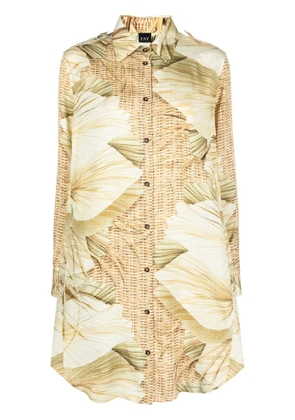 Fay Ipanema Dreams print shirt dress - Neutrals