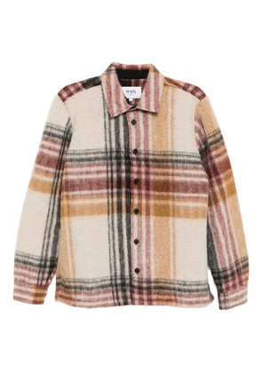Wax London plaid shirt jacket - Neutrals