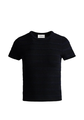 St. John breton stripe knit T-shirt - Black
