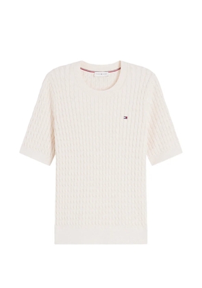 Tommy Hilfiger short-sleeve sweater - Neutrals
