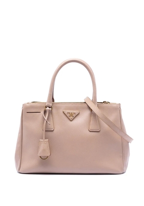 Prada Pre-Owned 2010-2026 Small Saffiano Lux Galleria Double Zip satchel - Brown