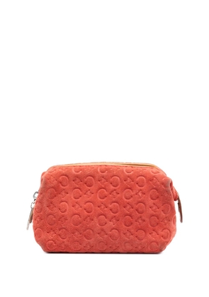Celine Pre-Owned 2000 C Macadam Suede pouch - Orange
