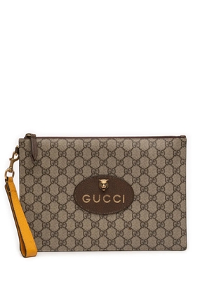 Gucci Pre-Owned 2016-2026 GG Supreme Neo Vintage clutch bag - Brown