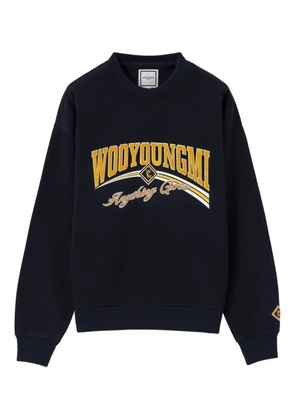 Wooyoungmi logo crewneck sweatshirt - Blue