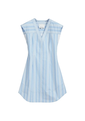 3.1 Phillip Lim striped V-neck mini dress - Blue