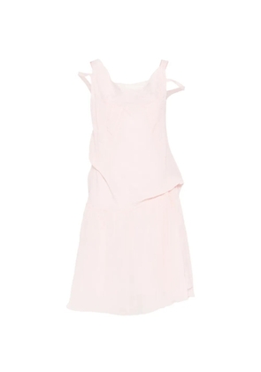 Plan C crincled midi dress - Pink