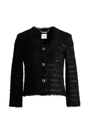 St. John tweed scoop neck jacket - Black