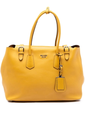 Prada Pre-Owned 2010-2025 City Calf Leather Buckle tote bag - Yellow