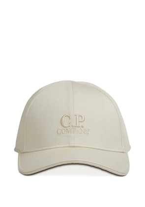 C.P. Company logo-embroidered cap - Neutrals