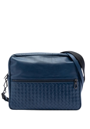 Bottega Veneta Pre-Owned 2012-2026 Intrecciato Trimmed Nappa Messenger Bag crossbody bag - Blue