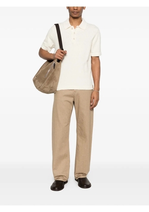 NN07 Randy textured polo shirt - Neutrals