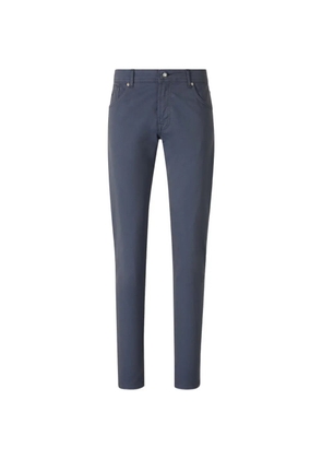 Marco Pescarolo logo-patch jeans - Blue