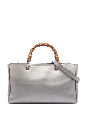 Gucci Pre-Owned 2016-2025 Medium Calfskin Bamboo Shopper satchel - Gold