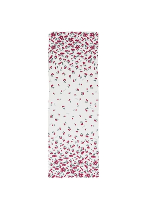 TWINSET cherry print scarf - Neutrals