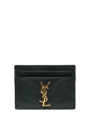 Saint Laurent Pre-Owned 2020 Grain De Poudre Cassandre Matelasse Case card holder - Black