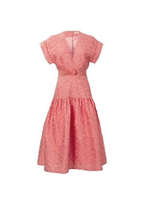 Silvia Tcherassi Metaponto V-neck dress - Pink