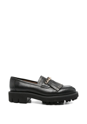 ADRIANNA FERETTI tassel chain loafers - Black