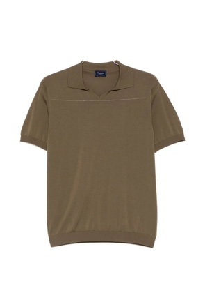 Drumohr V-neck short-sleeve T-shirt - Green
