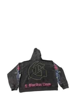 GODSPEED Vandal lettering-embroidery hoodie - Grey