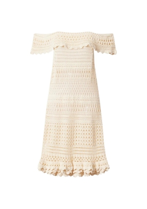 MARANT ÉTOILE Zoa crochet mini dress - Neutrals