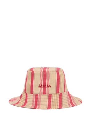 ISABEL MARANT Shaelyn striped bucket hat - Red