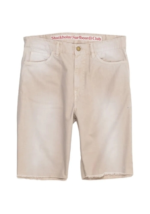 Stockholm Surfboard Club raw-hem shorts - Brown