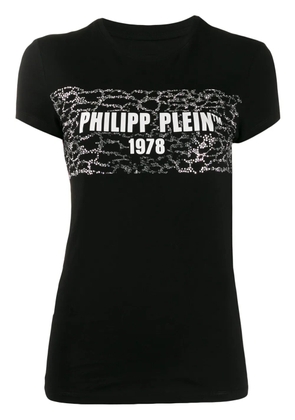 Philipp Plein logo print slim-fit T-shirt - Black