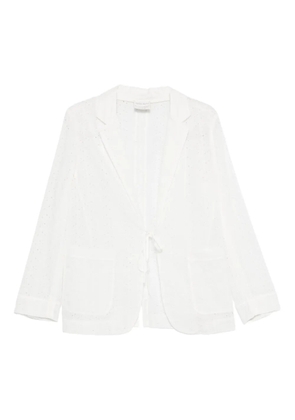 Forte Forte eyelet tie jacket - White