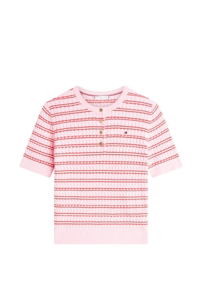 Tommy Hilfiger striped-pattern T-shirt - Pink