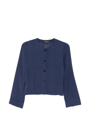 Emporio Armani crew-neck blouse - Blue