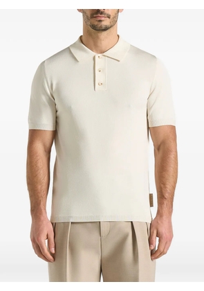 Manière De Voir Bryn ribbed polo shirt - Neutrals