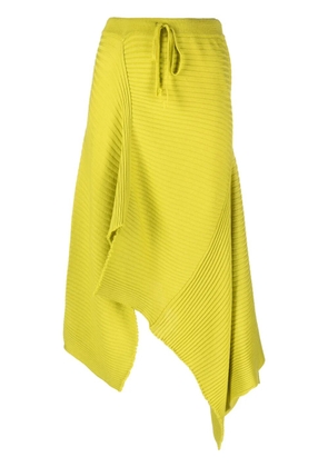 Marques'Almeida asymmetric merino midi skirt - Green
