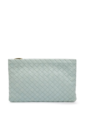 Bottega Veneta Pre-Owned 2012-2025 Medium Nappa Intrecciato Flat Pouch clutch bag - Blue