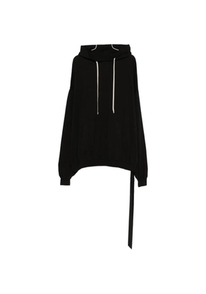 Rick Owens DRKSHDW tie-detail hoodie - Black