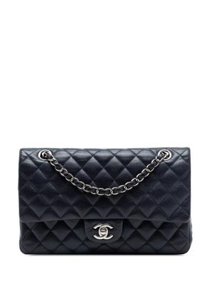 CHANEL Pre-Owned 2013-2014 Medium Classic Caviar Double Flap shoulder bag - Blue
