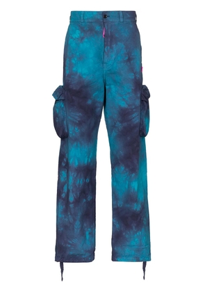 Off-White tie-dyed cargo trousers - Black