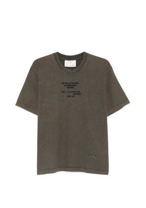 Song For The Mute embroidered T-shirt - Brown