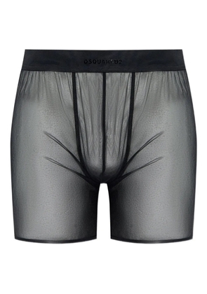 DSQUARED2 logo-detail mesh boxers - Black