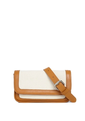 Sarah Chofakian Biscuit panelled clutch bag - Neutrals