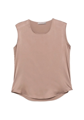 D.Exterior round-neck sleeveless top - Neutrals