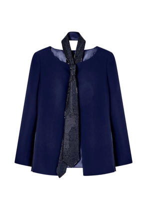 Giorgio Armani sequin tie jacket - Blue