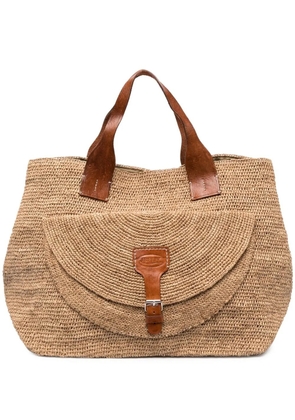 IBELIV buckle-fastening tote bag - Neutrals
