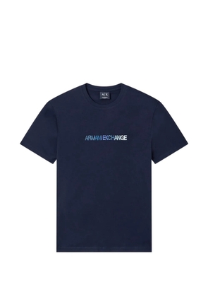 Armani Exchange logo T-shirt - Blue