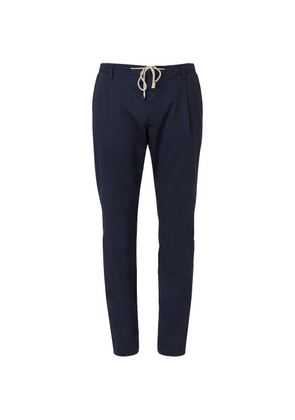 Eleventy drawstring pleated trousers - Blue
