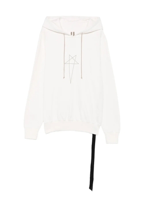 Rick Owens DRKSHDW graphic hoodie - White