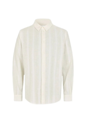 SAMSOE SAMSOE Saryan striped shirt - White